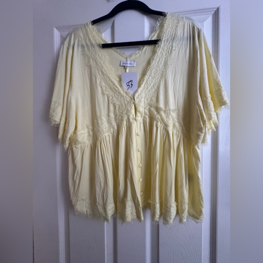 NWOT Boutique Brand Juniper Blue Top